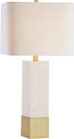 img 3 attached to 💡 JONATHAN Y JYL5009A Jeffrey 29" Metal/Marble LED Lamp - Contemporary & Transitional Lighting for Bedroom, Living Room, Office, College Dorm & More - Brass Gold/White