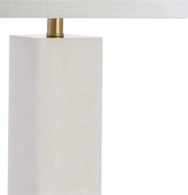 img 2 attached to 💡 JONATHAN Y JYL5009A Jeffrey 29" Metal/Marble LED Lamp - Contemporary & Transitional Lighting for Bedroom, Living Room, Office, College Dorm & More - Brass Gold/White