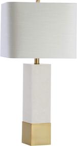 img 4 attached to 💡 JONATHAN Y JYL5009A Jeffrey 29" Metal/Marble LED Lamp - Contemporary & Transitional Lighting for Bedroom, Living Room, Office, College Dorm & More - Brass Gold/White