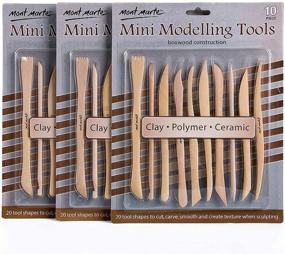 img 4 attached to Mont Marte Modelling Tools Boxwood Crafting