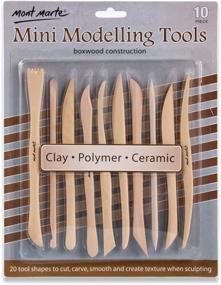 img 3 attached to Mont Marte Modelling Tools Boxwood Crafting