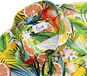 img 1 attached to 🌺 Hawaiian Sleeves Printed Button-Up Shirt for Men - EUOW Clothing