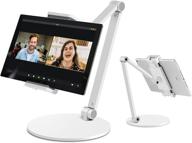 📱 multi-angle adjustable tablet stand holder for surface pro, ipad pro 12.9, and more (white) logo