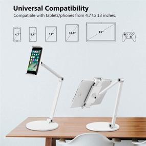 img 1 attached to 📱 Multi-Angle Adjustable Tablet Stand Holder for Surface Pro, iPad Pro 12.9, and More (White)