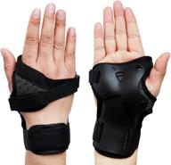 🔨 omygo wrist guard - protective gear wrist brace for kids/adults, impact sport wrist support for rollerblade skating, skateboarding, snowboarding, skiing, and motocross logo