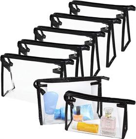 img 4 attached to Transparent Waterproof Cosmetic Zippered Organizing Travel Accessories