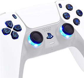 img 4 attached to 🎮 Luminated Dpad, Thumbstick, and Buttons for PS5 Controller - Upgrade with Multi-Colors and Classical Symbols by eXtremeRate (Controller Not Included)