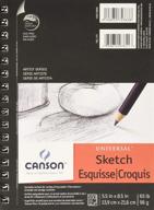 📓 canson artist series sketch pad, 5.5 x 8.5 inches, side wire bound, 100 sheets, (2-pack) logo