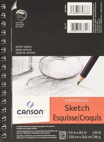 img 1 attached to 📓 Canson Artist Series Sketch Pad, 5.5 x 8.5 inches, Side Wire Bound, 100 Sheets, (2-Pack)