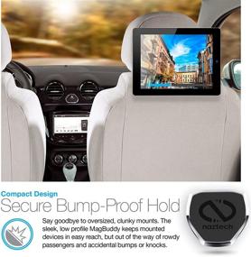 img 1 attached to Naztech MagBuddy Headrest Mobile/Cellular Device Mount – Ultimate Backseat Entertainment Solution with Insta-Lock Technology, Fully Adjustable for Smartphones, Tablets, eReaders, iPads, & More (Black)