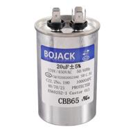 🔌 bojack cbb65 motor and fan starting round capacitor — 20uf 370v 450v ac, 20 mfd 10000afc logo