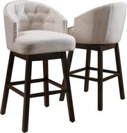 🪑 christopher knight home 295977 ogden barstool set, 2-pieces, beige logo