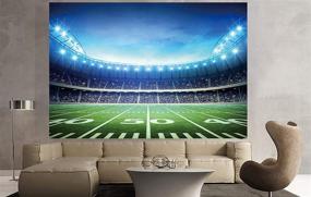 img 2 attached to ⚽️ RUINI Football Field Photography Backdrop for Football Field Auditorium Light Themed Party - 9x6FT