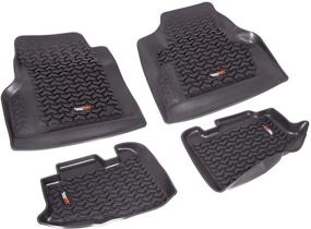 img 4 attached to 🚙 Rugged Ridge 12987.10 All-Terrain Floor Liner Kit - Black, Fits 1997-2006 Jeep Wrangler TJ and LJ Models