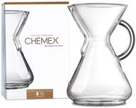 ☕ серия с кофейником glass handle chemex pour-over glass - 10 чашек - эксклюзивное упакование логотип