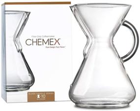 img 4 attached to ☕ Серия с кофейником Glass Handle Chemex Pour-Over Glass - 10 чашек - Эксклюзивное упакование