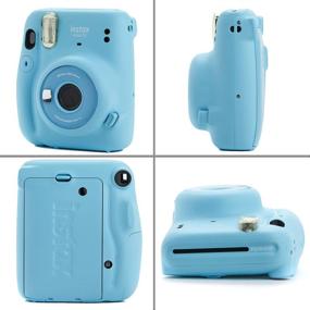 img 3 attached to Fujifilm Instax Mini 11 Instant Camera Instax Mini Twin Pack Film Hanging Frames Plastic Frames Case Close Up Filters - All Inclusive Bundle! (Sky Blue)
