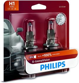img 4 attached to 💡 Улучшите видимость с лампой Philips Automotive Lighting H1 X-tremeVision Upgrade для фар - 2 штуки (12258XVB2)