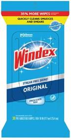 img 3 attached to 🪟 Windex Glass and Surface Pre-Moistened Wipes, Original Formula, 38 Count