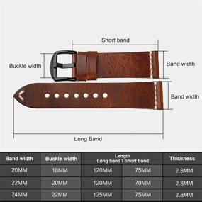 img 1 attached to 🕰️ DITOU Vintage Greasedleather Available Watchband: Stylish Women's Watches to Elevate Your Look