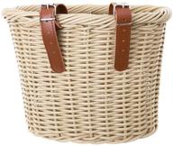 zukka handlebar bike basket: stylish waterproof storage with leather straps - must-have bicycle accessory for adults logo