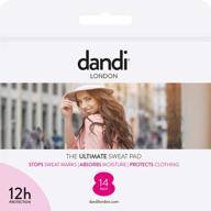 👩 dandi pad underarm sweat pads for women - pack of 14, adhesive clothing guard, super absorbent, deodorant & sweat stain prevention logo