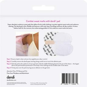 img 3 attached to 👩 Dandi Pad Underarm Sweat Pads for Women - Pack of 14, Adhesive Clothing Guard, Super Absorbent, Deodorant & Sweat Stain Prevention