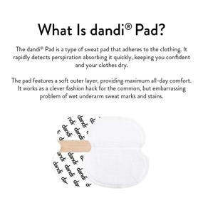 img 2 attached to 👩 Dandi Pad Underarm Sweat Pads for Women - Pack of 14, Adhesive Clothing Guard, Super Absorbent, Deodorant & Sweat Stain Prevention