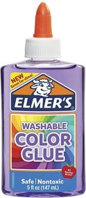 img 4 attached to 🟣 Elmer's Purple Translucent Color Glue - 5oz, Ideal for Slime Making, Washable Formula