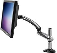 🖥️ ergotech single freedom arm: stylish silver aluminum articulating arm for monitors up to 27", vesa compatible, 8.4-17.8 lbs. weight capacity логотип