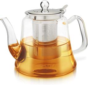 img 4 attached to 🍵 Teabloom Siena Borosilicate Glass Teapot