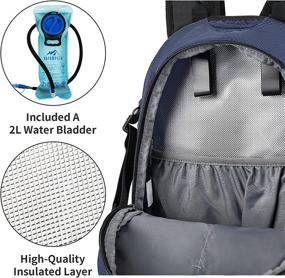 img 1 attached to RUPUMPACK Hydration Pack: 2L Water Bladder Backpack for Men, Women, Kids - Ideal for Cycling, Biking, Hiking, and Running