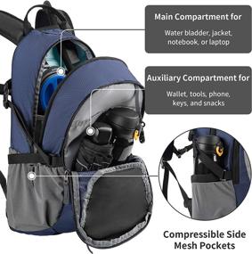 img 2 attached to RUPUMPACK Hydration Pack: 2L Water Bladder Backpack for Men, Women, Kids - Ideal for Cycling, Biking, Hiking, and Running