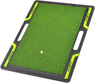 enhance your golf practice with lehui artificial turf mat - indoor/outdoor hitting mat with size options & 1 rubber tee logo