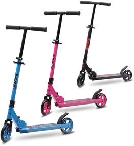 img 4 attached to 🛴 GoScoot Sprint - Adjustable Handlebar Kick Scooter for Kids Ages 5-8, Ideal for Boys and Girls