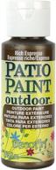 2-ounce decoart patio paint in rich espresso: metallic acrylic paint logo