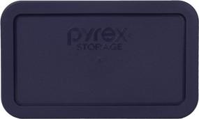 img 2 attached to Pyrex Blue Oblong Plastic Storage Cover 4.8 Cup 7214-PC: Secure and Convenient Food Storage Solution