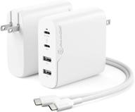 🔌 alogic 100w 4-port pd usb c wall charger with gan fast tech, power delivery 3.0 for macbook, m1 mac, xps, ipad pro, iphone, galaxy & more logo