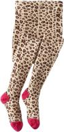 🐆 adorable country kids animal tights: leopard print girls' clothing logo