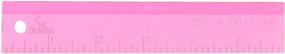 img 1 attached to 📏 6 Inch Add-A-Quarter Pink Ruler by CM Designs