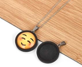 img 2 attached to 📿 DROLE 20Pcs Wooden Pendant Trays with Round Cabochon Bases for DIY Jewelry Making - Perfect Findings for 25mm Glass Dome Tiles. Ideal Craft Bezels for Multicolored Cabochons and Gift Making