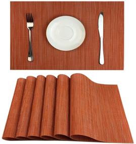 img 4 attached to 🍽️ Washable Red Resistant Mats for Dining – Placemats