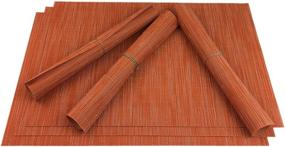 img 3 attached to 🍽️ Washable Red Resistant Mats for Dining – Placemats