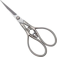 antique steel sewing embroidery scissors: small, sharp diy cutting supplies for office art work, crafting, yarn, and thread logo