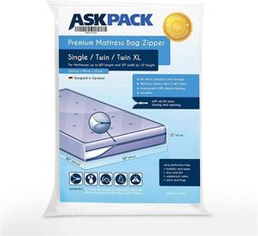 img 4 attached to 🛏️ Durable Moving & Long-Term Storage Mattress Bag - Extra Thick, Tear Resistant, Waterproof - Single/Twin/Twin Zipper Enhanced - Extra Heavy Duty 5 mil