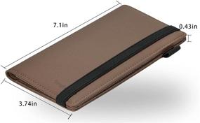 img 1 attached to Toughergun Leather Checkbook Holder Blocking Men's Accessories for Wallets, Card Cases & Money Organizers