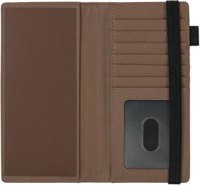 img 2 attached to Toughergun Leather Checkbook Holder Blocking Men's Accessories for Wallets, Card Cases & Money Organizers