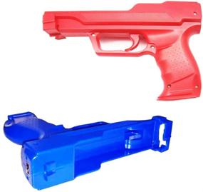 img 4 attached to 🎮 Wii Controller Sport Video Game: VTone 2-Piece Wii Motion Plus Gun Set (Dark Blue and Red) – Enhanced Gaming Experience!