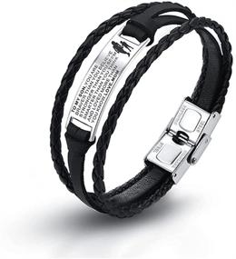 img 4 attached to COMTRUDE Adjustable Bracelets Stainless Inspirational Boys' Jewelry