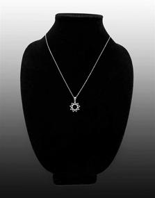 img 1 attached to 🌟 Baha'i Nine Point Star Pendant Necklace in Sterling Silver